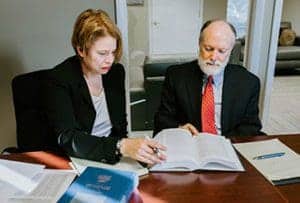 asheville personal injury lawyers meeting with client